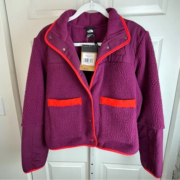 NWT The North Face Cragmont Purple Fleece Jacket size medium winter coat - Picture 2 of 16